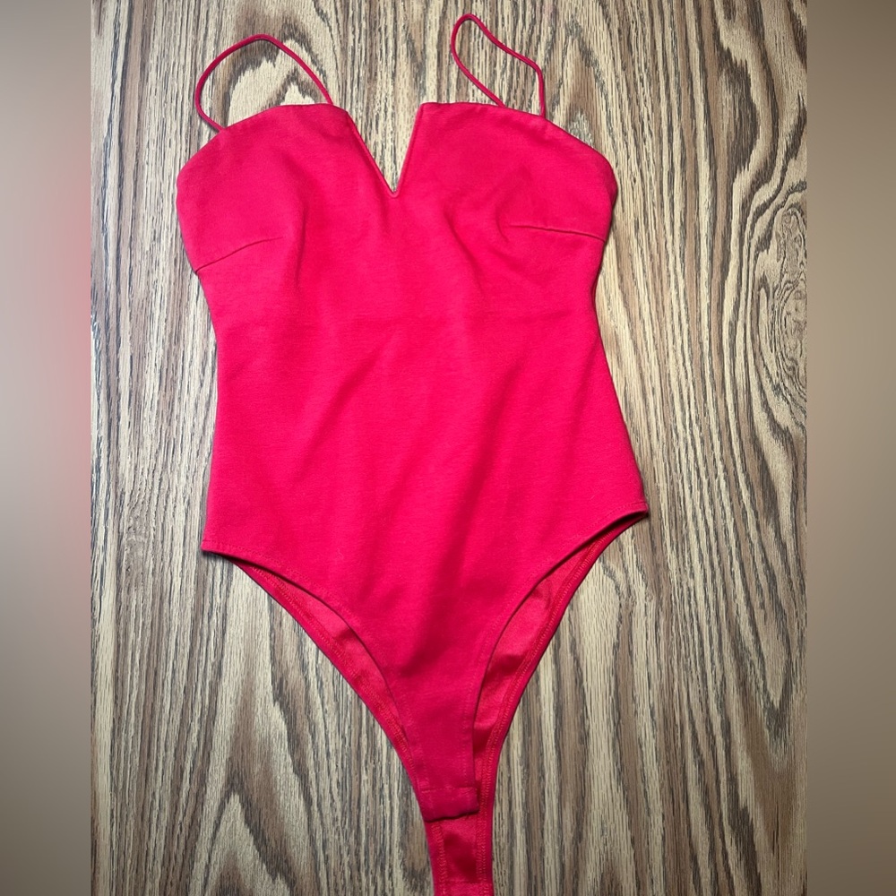 Red bodysuit